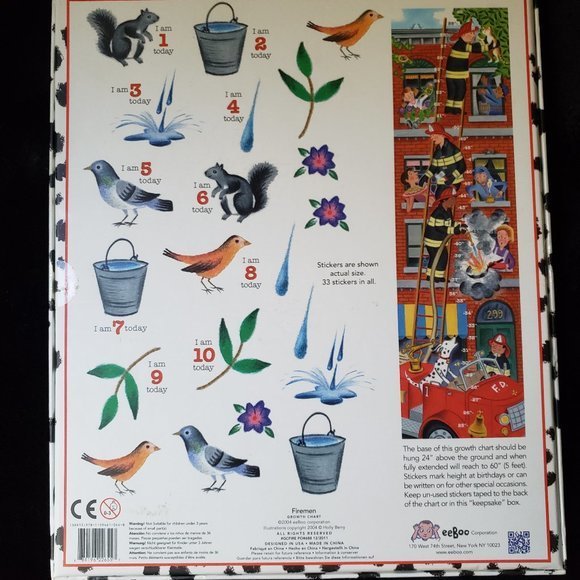 Fireman Keepsake Growth Chart - Picture 5 of 5